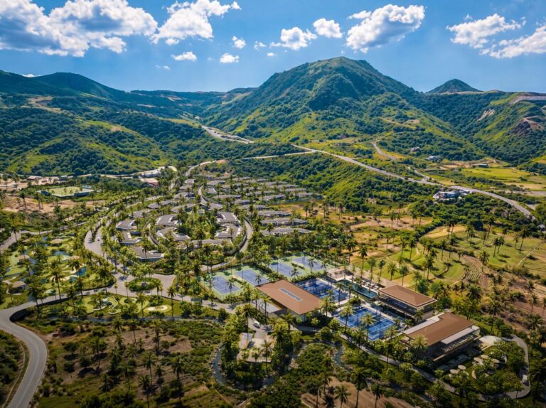 Tennis center in Lombok, Indonesia